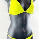 Solid & Striped  The Morgan Two Piece Bikini Set Swimsuit Neon Yellow Small Photo 4