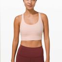 Lululemon  Energy Sports Bra Long Line Light Pink Size 4 Photo 0