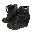 Jessica Simpson  Black Maelyn Wedge Ankle‎ Booties Sz 8.5M Photo 3