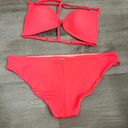 PINK - Victoria's Secret Victoria’s Secret pink neon triangle padded racerback bikini Two Piece Set Photo 5