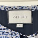 Alexis  LANELLE PRINTED LONG-SLEEVE MINI DRESS IN BLUE sz M Photo 1