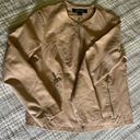 Kenneth Cole  Reaction Faux Leather/ Microfiber Cropped Jacket, size large. Photo 0