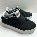 Goats Sneakers Womens Size 8 Black Canvas Crisscross Platform Shoes Black Photo 1