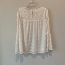The Loft  Dainty Embroidered Bell Sleeve Blouse size XS  Photo 4