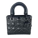 Christian Dior Dior My ABCDior Lady Dior Bag Diamond Motif Cannage Calfskin Small - Black Photo 5