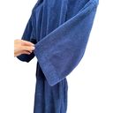 Oscar de la Renta  Royal Blue Plush Terry Cloth Bathrobe w/ Tie Photo 5