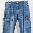 Krass&co SWS Denim  Dark Wash High Rise Cargo Denim Jogger Pants  JR L Photo 2