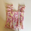 Hill House NWT  The Paz Top Linen in Candy Kaleidoscope Photo 8