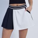 Free People Movement Round Robin Black White Colorblock Skort Photo 0