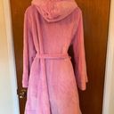 Joe Boxer  Pink and White Robe with Hood & Pockets Photo 9