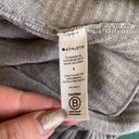 Athleta Women L Light Gray Solstice Wrap Merino Wool Cardigan Open Front Drape Photo 9