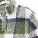 Madewell NEW  (Re)sourced Sherpa Popover Tunic Jacket in Plaid, M Photo 9