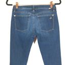 DL1961  Womens Toni High Rise Cropped Stitch Raw Hem Blue Denim Jeans Size 26 Photo 4