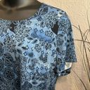 Coldwater Creek # 8  shades of blue knit shirt dress size 1X Photo 2