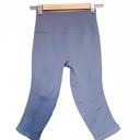 Lululemon  Leggings In The Flow Crop II Heathered Blue Denim Lulu Size 2 | XS Photo 2