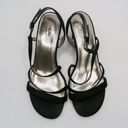 Vintage Y2K Mossimo Black Satin Heels Size 9 Photo 3