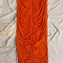 Naked Wardrobe  Orange Long Skirt Sz S Photo 2