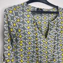 Angie  Blouse Top Size Medium Stud Detail Yellow Green Photo 2