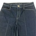 White House | Black Market  Jeans Wide Leg Cropped Dark Wash Stretch Denim Size 8 Photo 2