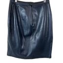 Roots  Butter Soft Black Leather Skirt Photo 12