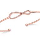 Charter Club NEW  CUFF BRACELET Rose Gold 7” Adj. Infinity Pave Rhinestone Macy's Photo 2