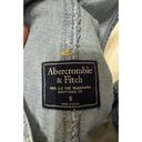 Abercrombie & Fitch  Womens Distressed Light Wash Denim Overall Shorts Size Small Photo 2