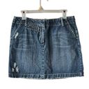 Gap Vintage 2006  Denim distressed mini skirt. Size 8 Photo 0