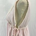 Dior Vintage Miss  Pink White Lace Tie Side Nightie Small Photo 3