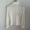 Ten Sixty Sherman NWT  Nordstrom Mesh Long Sleeve Top Blouse Neutral Medium Photo 4