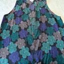 LuLaRoe Joy long black duster floral prints sleeveless cardigan size M Photo 2