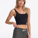 Vuori  Daily Crop Tank Top Sports Bra Black Photo 0