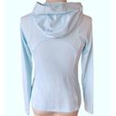 FILA  Sport Light Blue Long Sleeve Hoodie Activewear Pullover Top ~ Women's SMALL Photo 1