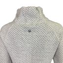 prAna  Lucia Womens Sweater Wool Blend Mock Neck Pullover Gray White Chevron XS Photo 4