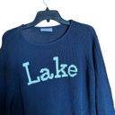 Wooden Ships  Sweater Womens Extra Large XL Lake Graphic Pullover Chunky Knit Photo 1