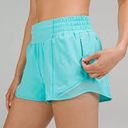 Lululemon High-Rise Hotty Hot Short 2.5” Electric Turquoise Photo 1