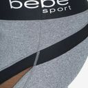 Bebe Gray Sports Mesh Capri Pants Photo 5