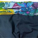 La Blanca NWT  Vintage Y2K Ruched Tropical Waist Black Bikini Bottom Size 12 NEW Photo 5