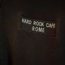 Hard Rock Cafe Rome zip up in women’s small. Striped sleeves. Combed cotton. GUC Photo 1