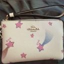 Coach Corner Zip Wristlet With Shooting Star Print and Charms Photo 3