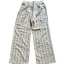 Harmony & Havoc  NEW Striped Linen Pull On Boho Straight Pants Size L Photo 2