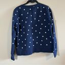 J.Crew  Women’s Blue White Heart Matching Sweat Set Small Photo 2