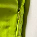 Tic Toc Lime Vinyl Open Back Underwire Mini Dress Photo 4