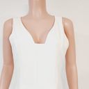 Etcetera White Flowy V- Neckline Sleeveless Dress With Pockets Sz 4 Photo 1