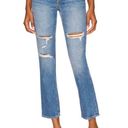 GRLFRND  Karolina Distressed High Rise Straight Leg Cotton Denim Jeans 26 Photo 1