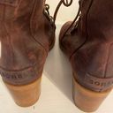 Sorel Cate Leather Lace Up Waterproof Combat Boots Photo 3