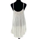 Angel Biba  Womens Scoop Neck Crochet Trim Slip Cami Dress White Size 8 Photo 3