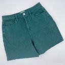 Universal Threads Universal Thread High Rise Vintage Bermuda Jean Shorts Green Teal Size 4/27 Photo 0