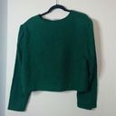 Houndstooth Vintage Lady Dorby Green  Button Up Blazer Jacket Photo 4