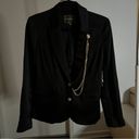 Guess NWT  Black silk blazer with chain details Photo 5