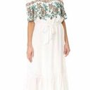 Line and Dot NWT  Off Shoulder Dress Tie Waist Floral Embroidered Dress Size Medium Photo 0